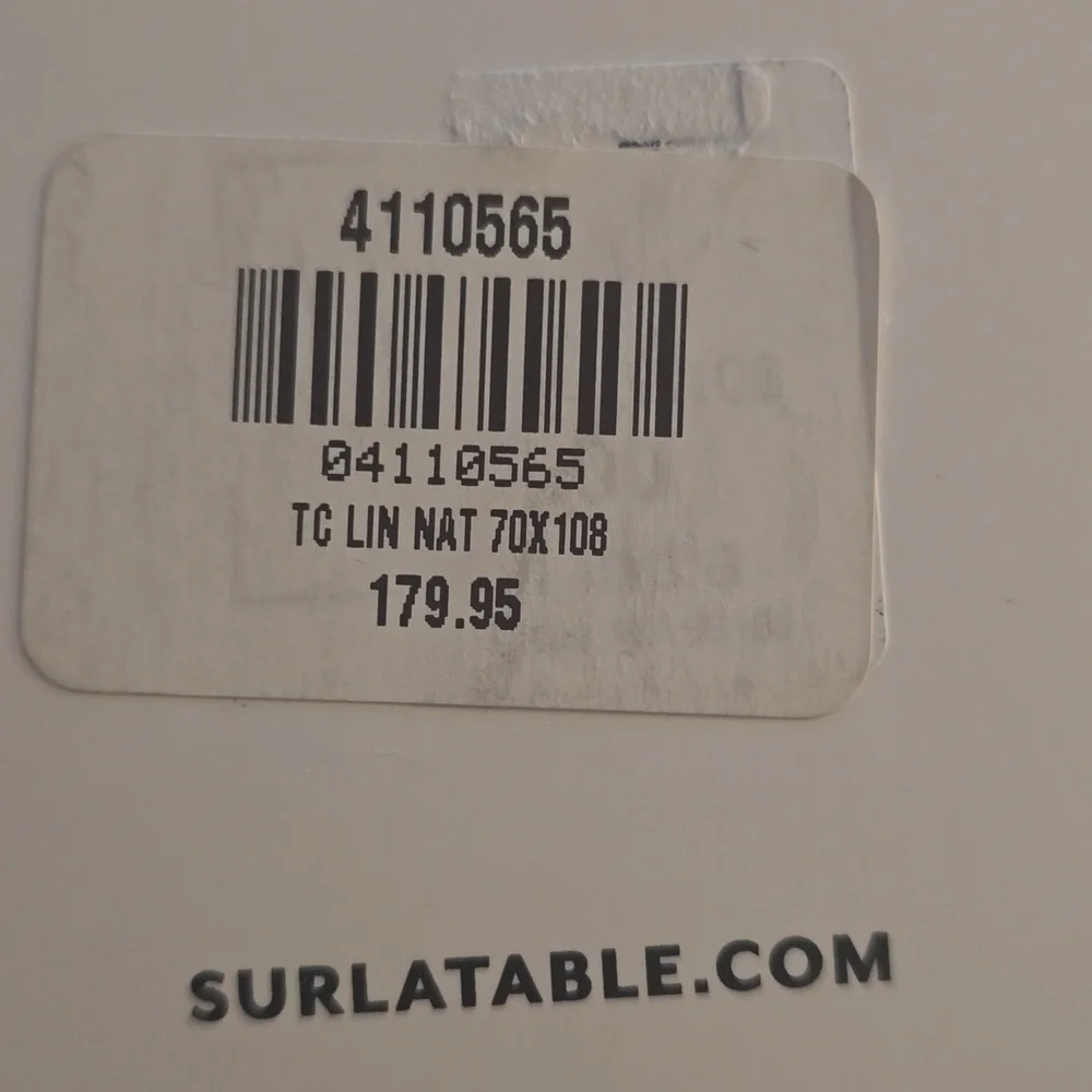 Sur La Table Natural Linen Tablecloth, Size108